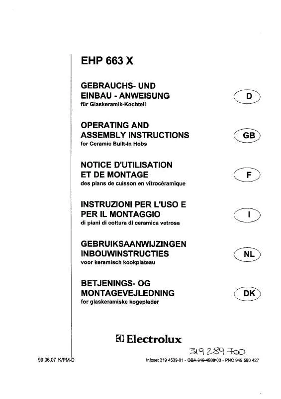 Mode d'emploi AEG-ELECTROLUX BNLF4950S