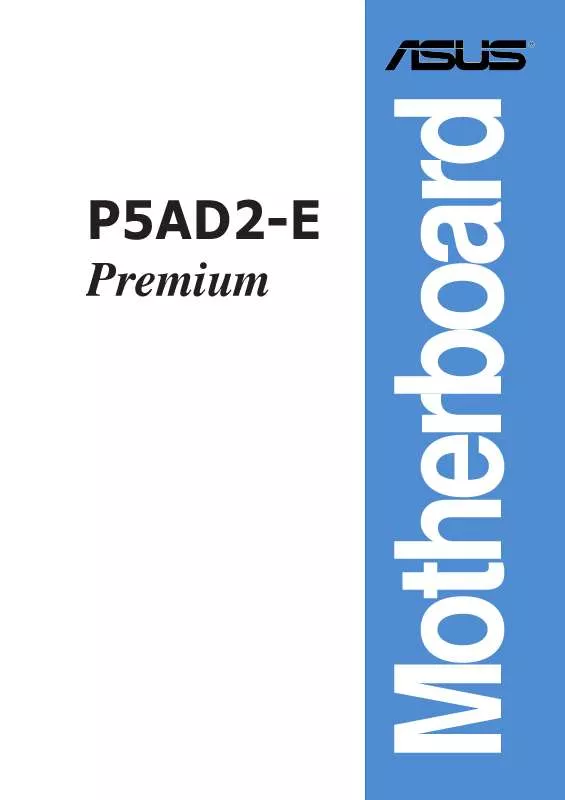 Mode d'emploi ASUS P5AD2-E PREMIUM