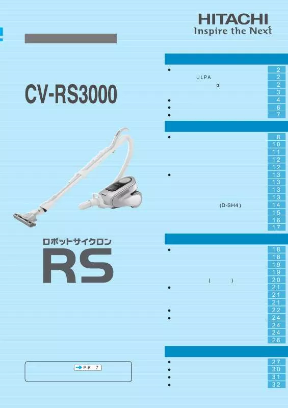 Mode d'emploi HITACHI CV-RS3000