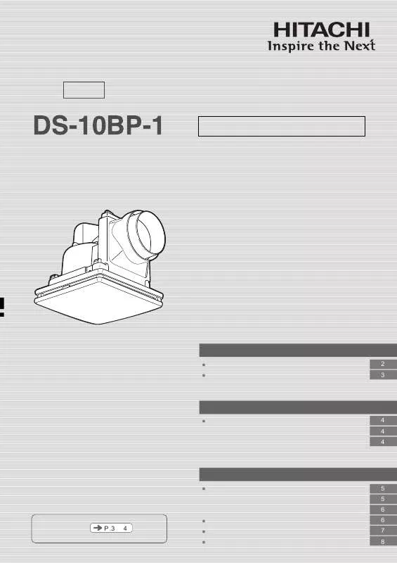 Mode d'emploi HITACHI DS-10BP-1