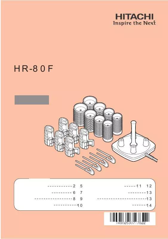 Mode d'emploi HITACHI HR-80F