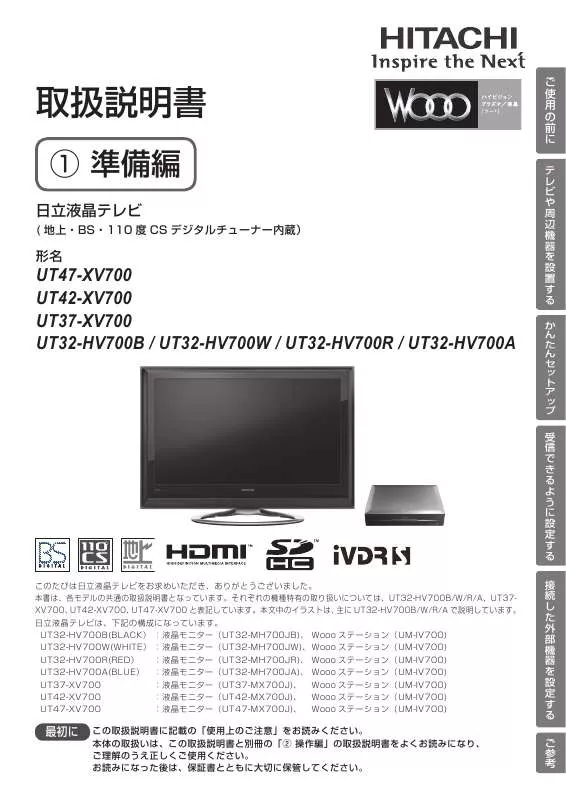 Mode d'emploi HITACHI UT32-HV700A