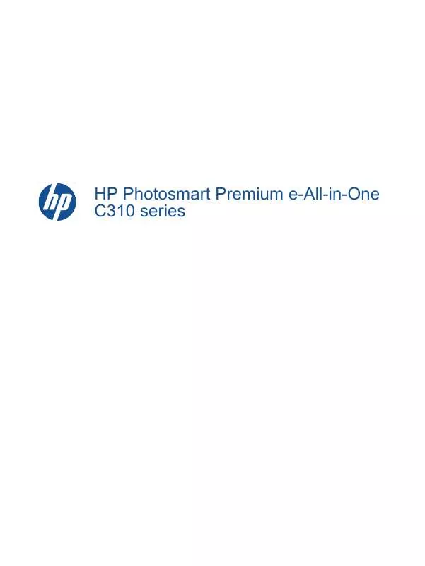 Mode d'emploi HP PHOTOSMART PREMIUM C310A