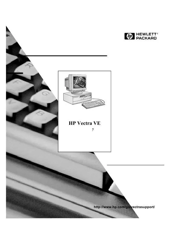 Mode d'emploi HP VECTRA VE C/XXX 7