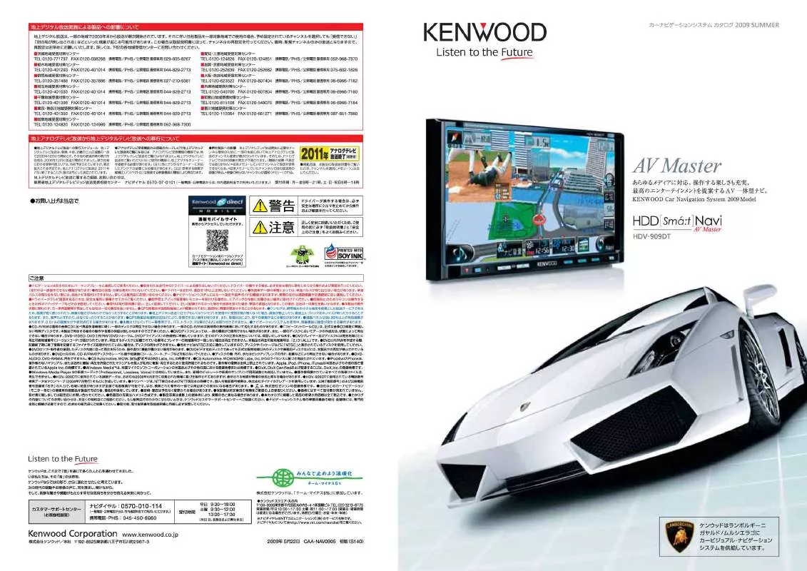 Mode d'emploi KENWOOD HDV-909DT