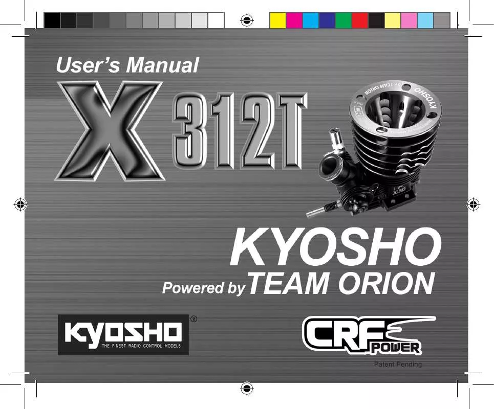 Mode d'emploi KYOSHO X 312T