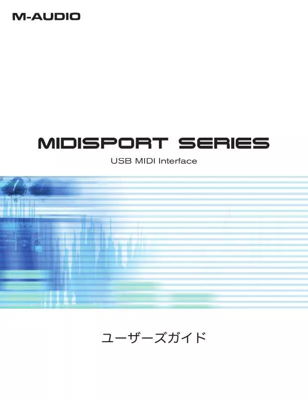 Mode d'emploi M-AUDIO MIDISPORT 2X4