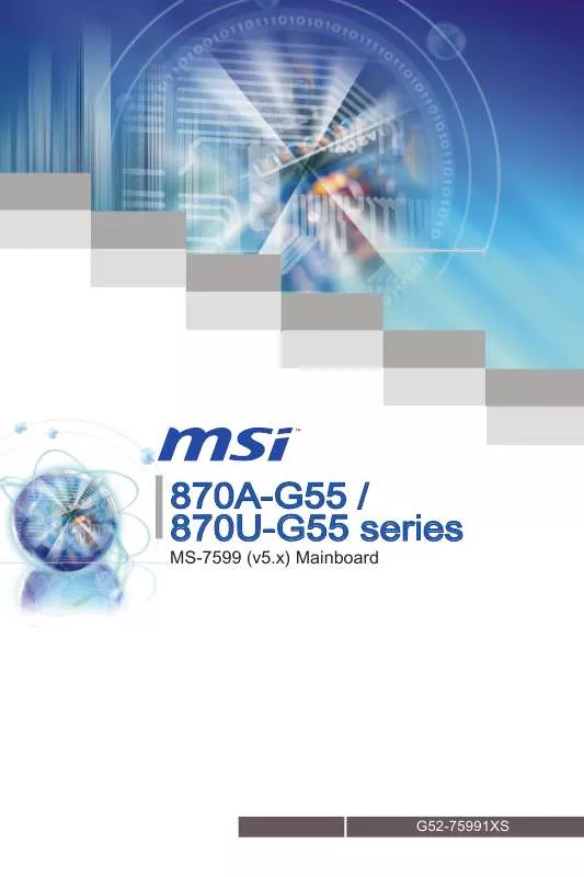 Mode d'emploi MSI G52-75991XS