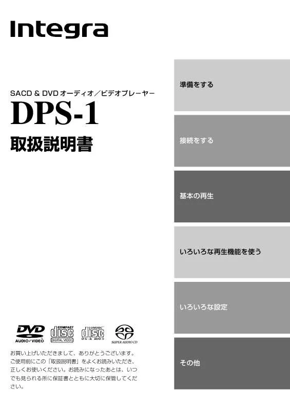 Mode d'emploi ONKYO DPS-1