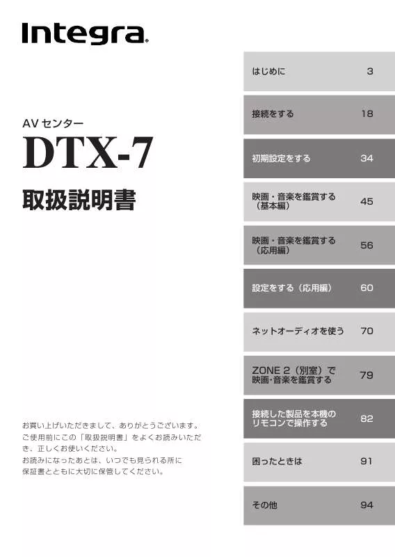 Mode d'emploi ONKYO DTX-7