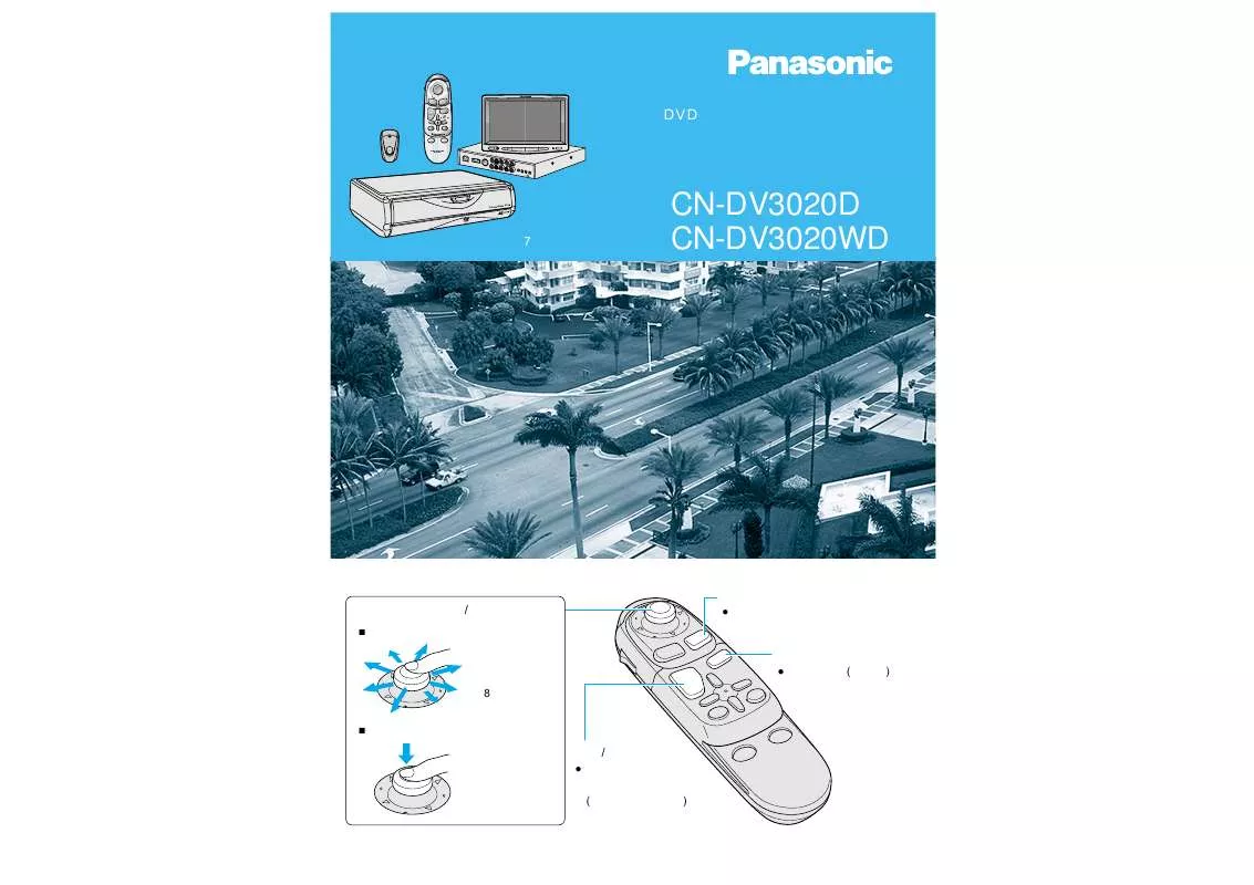 Mode d'emploi PANASONIC CN-DV3020D