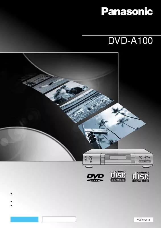 Mode d'emploi PANASONIC DVD-A100