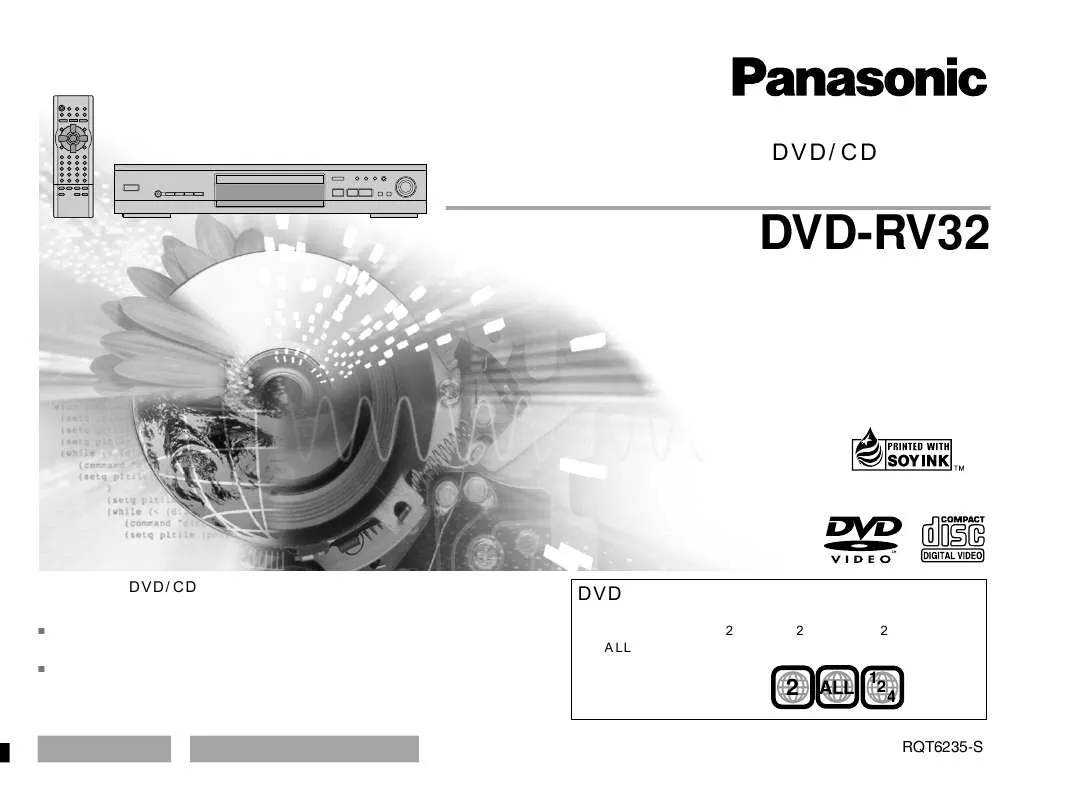 Mode d'emploi PANASONIC DVD-RV32