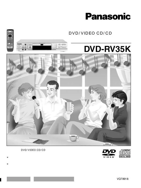 Mode d'emploi PANASONIC DVD-RV35K