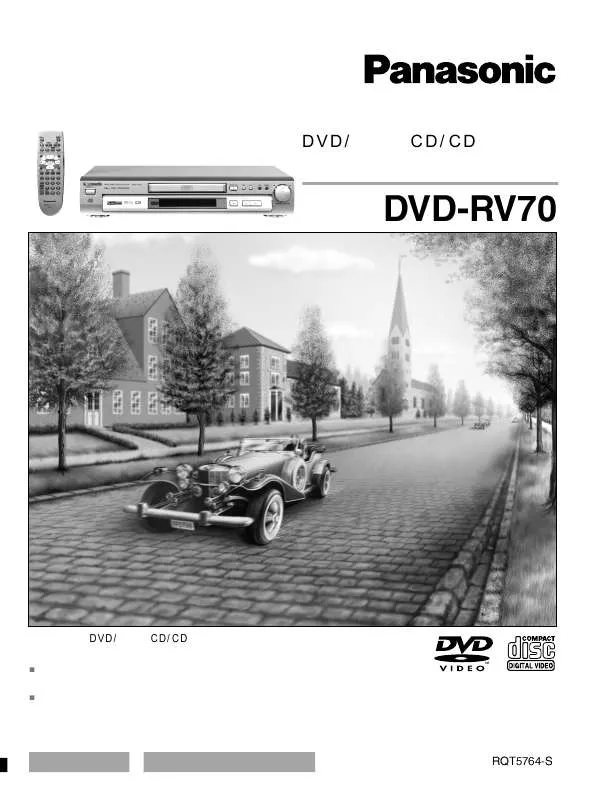 Mode d'emploi PANASONIC DVD-RV70