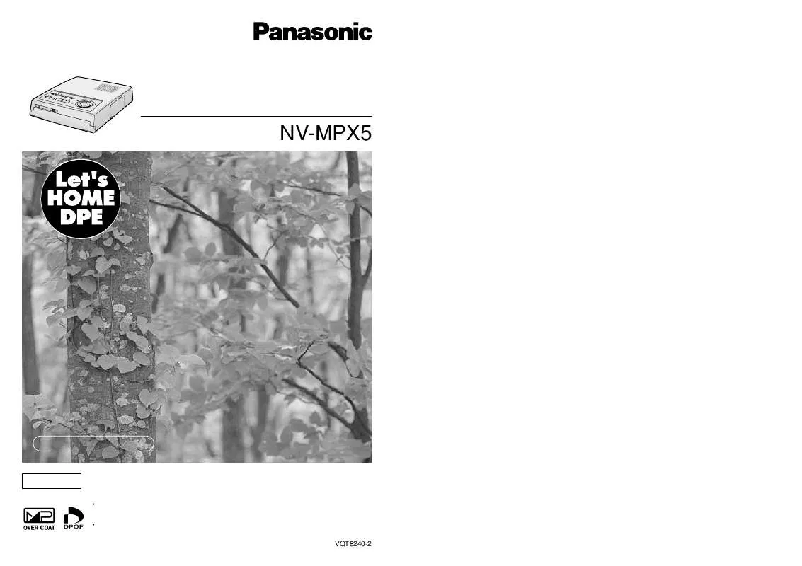 Mode d'emploi PANASONIC NV-MPX5
