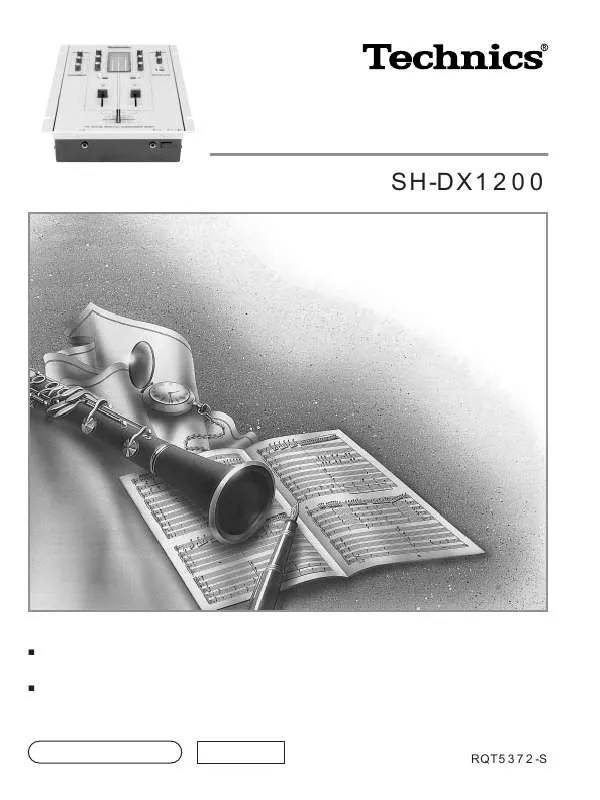 Mode d'emploi PANASONIC SH-DX1200