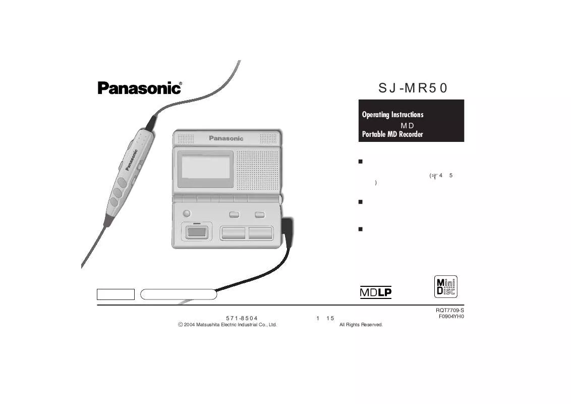 Mode d'emploi PANASONIC SJ-MR50