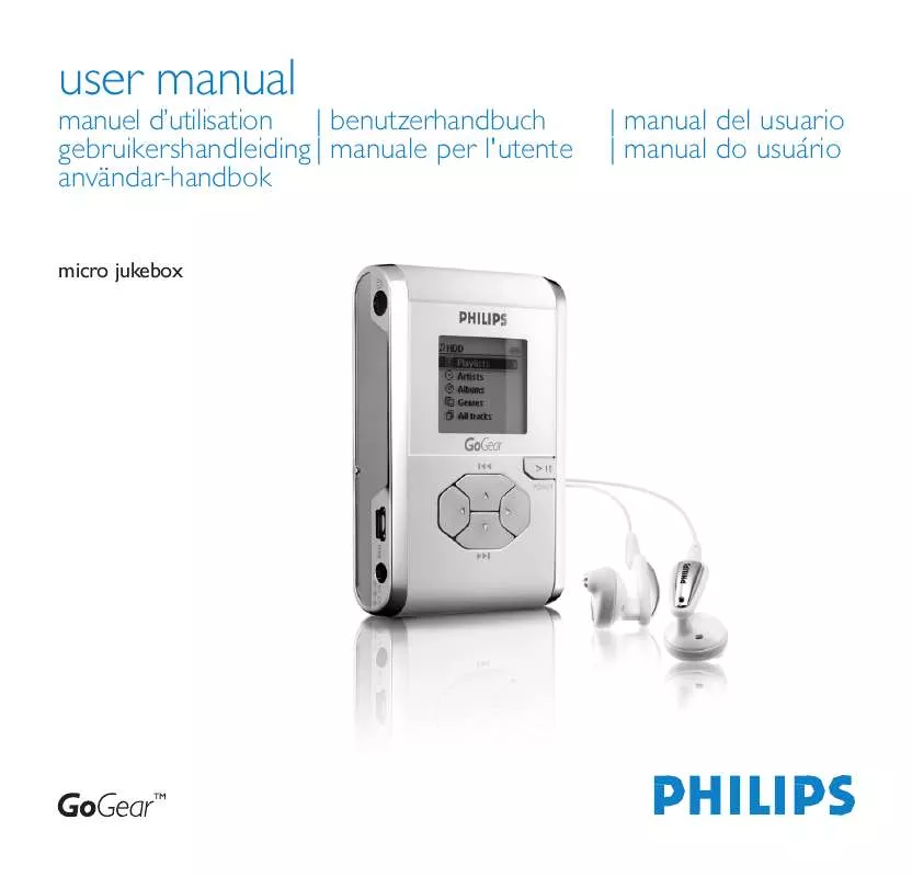 Mode d'emploi PHILIPS HDD070