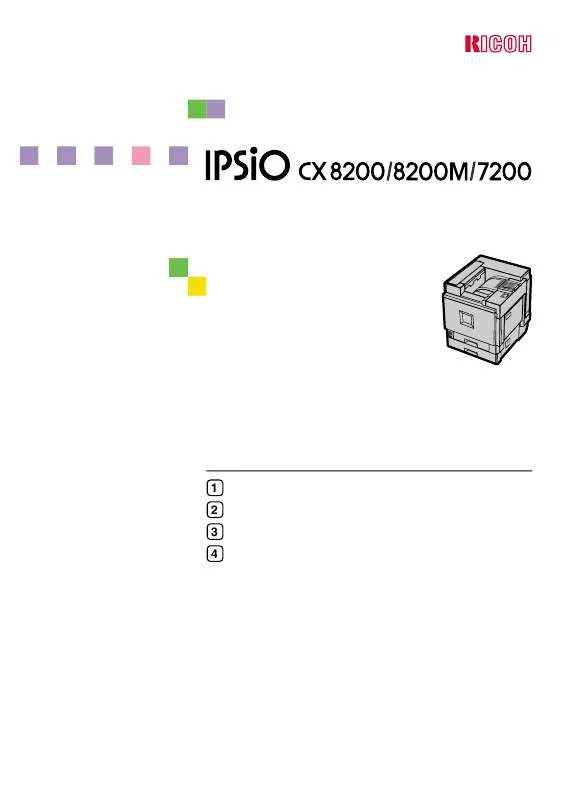 Mode d'emploi RICOH IPSIO CX 7200