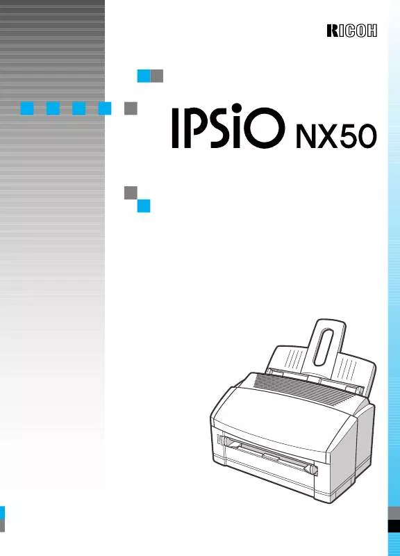 Mode d'emploi RICOH IPSIO NX50