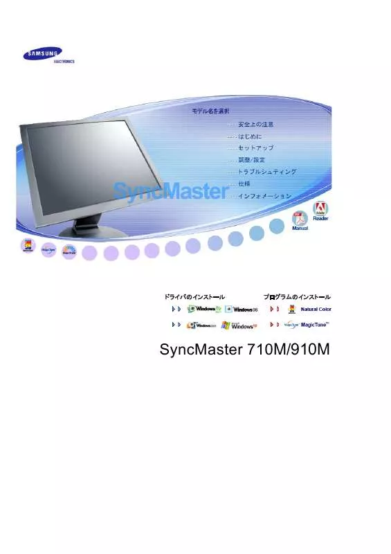 Mode d'emploi SAMSUNG SYNCMASTER 910M