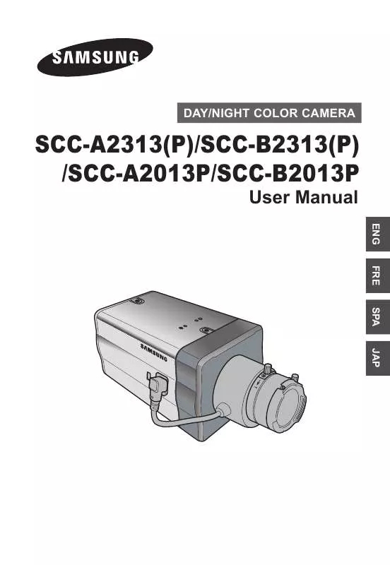 Mode d'emploi SAMSUNG SCC-B2313P
