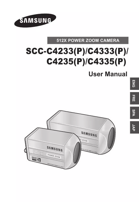 Mode d'emploi SAMSUNG SCC-C4335P