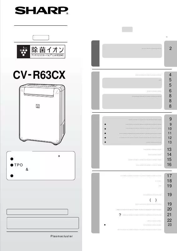 Mode d'emploi SHARP CV-R63CX