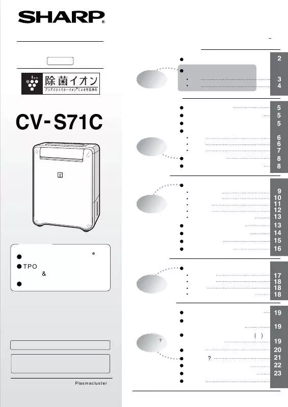 Mode d'emploi SHARP CV-S71C