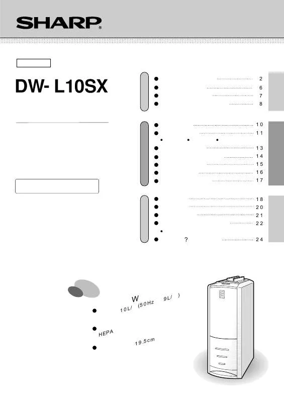 Mode d'emploi SHARP DW-L10SX