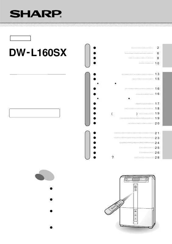 Mode d'emploi SHARP DW-L160SX
