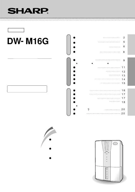 Mode d'emploi SHARP DW-M16G