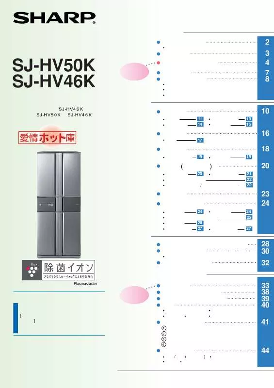 Mode d'emploi SHARP SJ-HV46K