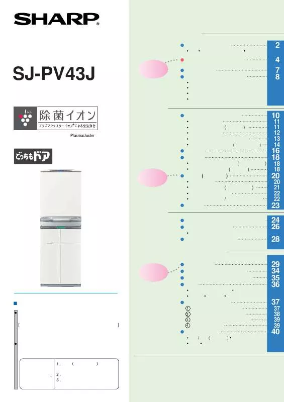 Mode d'emploi SHARP SJ-PV43J
