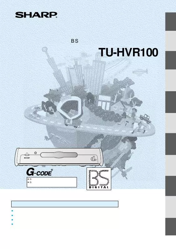 Mode d'emploi SHARP TU-HVR100