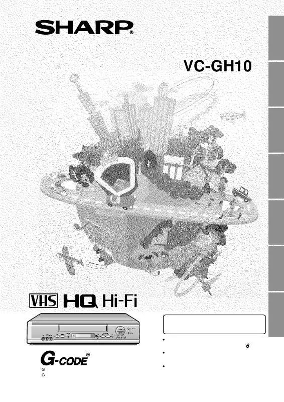 Mode d'emploi SHARP VC-GH10