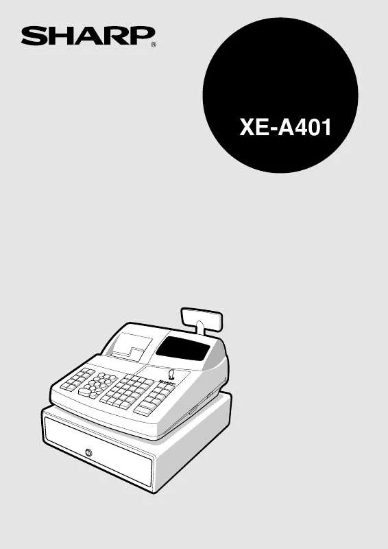 Mode d'emploi SHARP XE-A401
