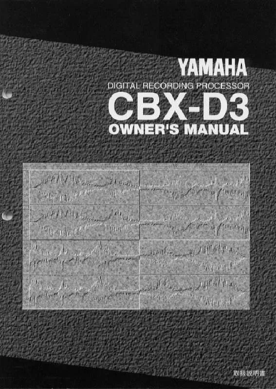 Mode d'emploi YAMAHA CBX-D3