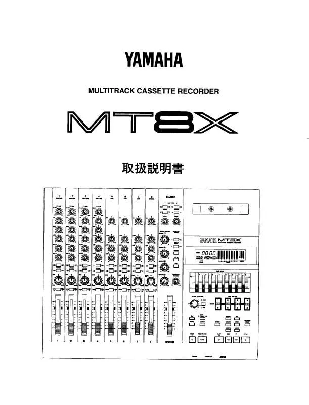 Mode d'emploi YAMAHA MT8X