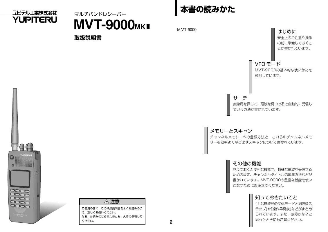 Mode d'emploi YUPITERU MTV-9000MKII