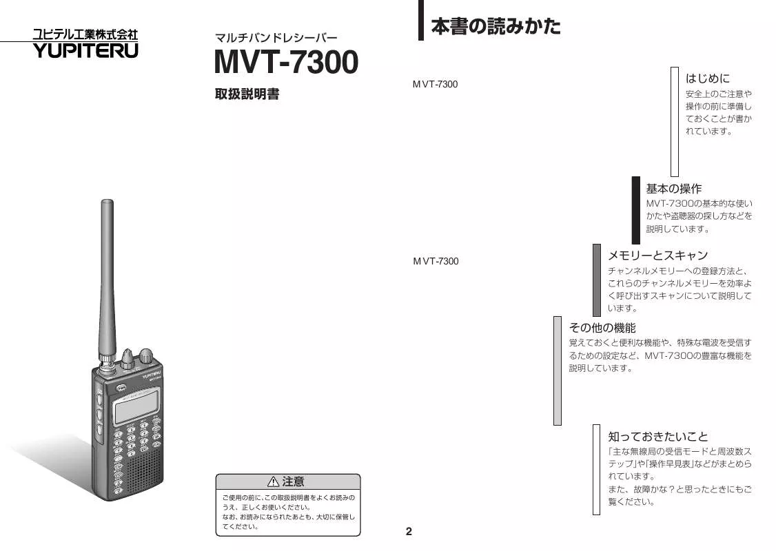 Mode d'emploi YUPITERU MVT-7300