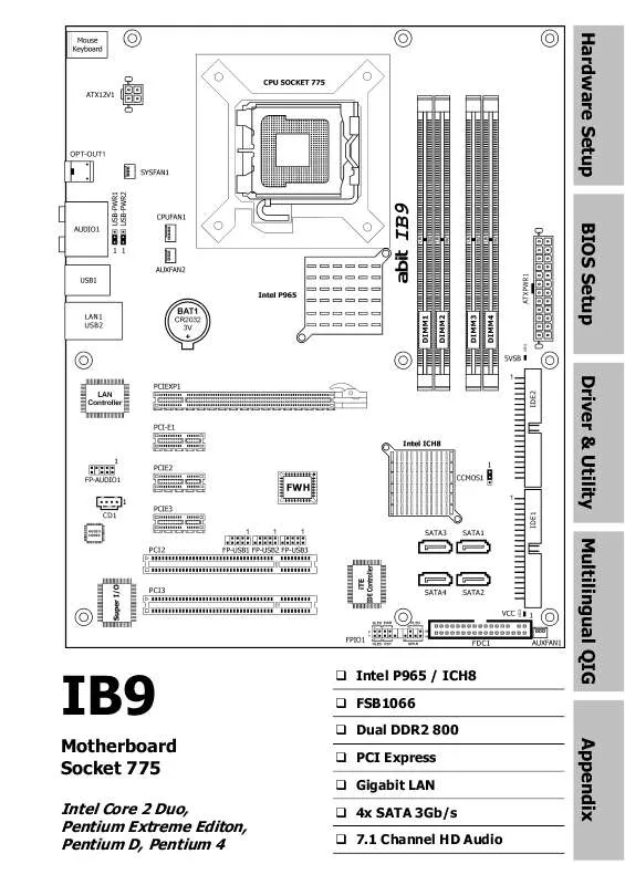 Mode d'emploi ABIT IB9