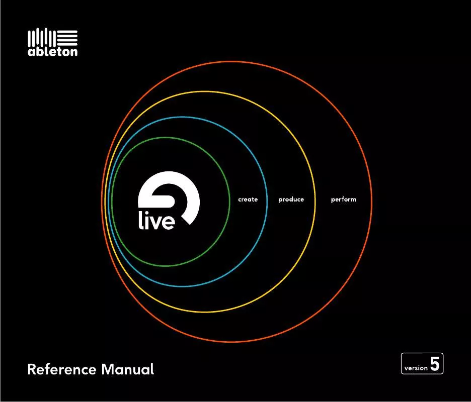 Mode d'emploi ABLETON LIVE 5