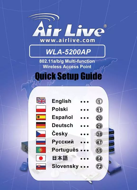 Mode d'emploi AIRLIVE WLA-5200AP