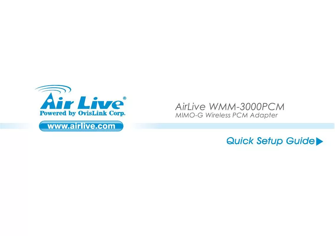 Mode d'emploi AIRLIVE WMM-3000PCM