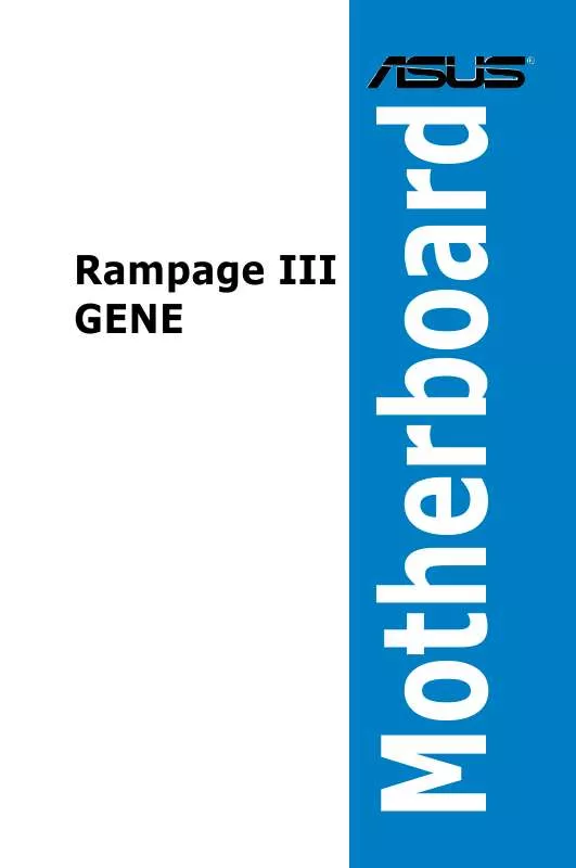 Mode d'emploi ASUS RAMPAGE III GENE