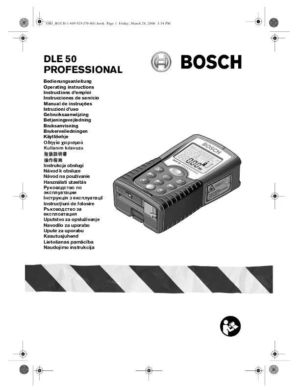 Mode d'emploi BOSCH DLE-50 PROFESSIONAL