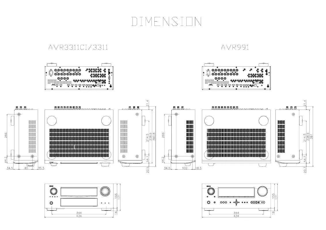 Mode d'emploi DENON AVR-991