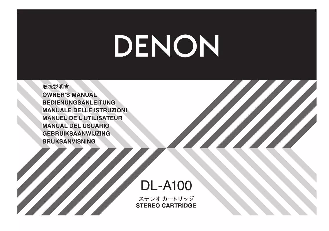 Mode d'emploi DENON DL-A100